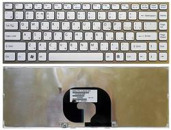 Клавіатура для ноутбука Sony Vaio (VPC-Y) Білий, (Срібний фрейм) RU